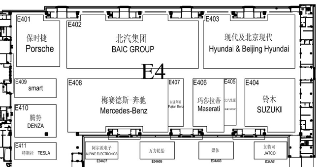 2016北京车展观展攻略 看展位图找重磅新车